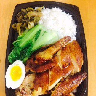 Soy Sauce Chicken Plate (豉油鸡饭)